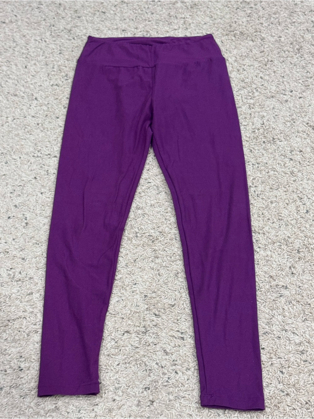 LuLaRoe Deep Purple Full-Length Leggings
